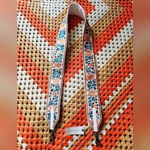 Anthropologie Floral Embroidered Bag Strap Madeline Boho NWT